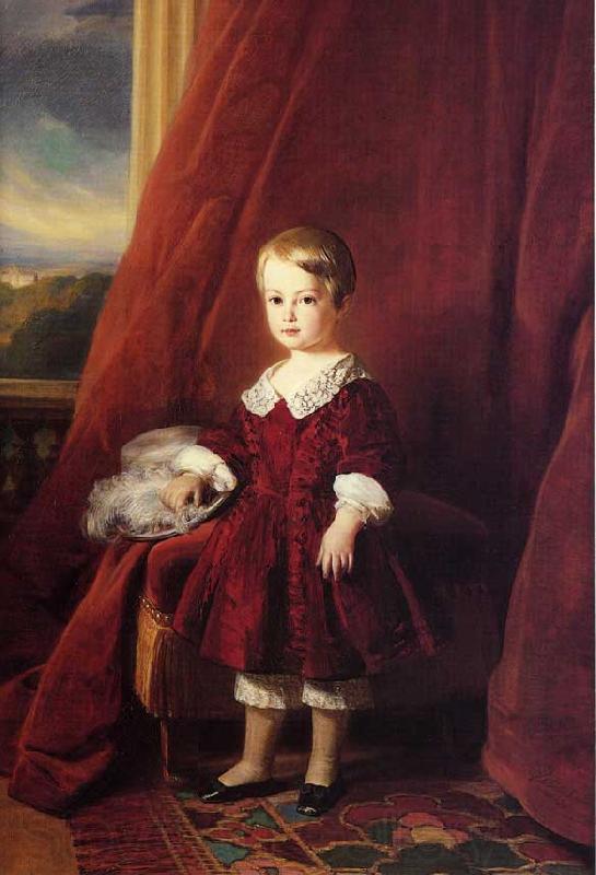Franz Xaver Winterhalter Louis Philippe Marie Ferdinand Gaston D'Orleans, Comte D'Eu Norge oil painting art